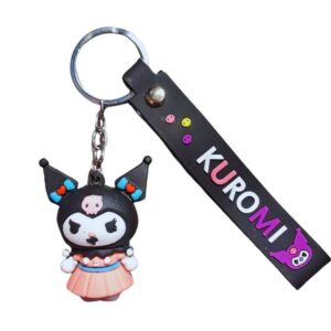 Hello Kitty Keychain Kuromi Peach Dress