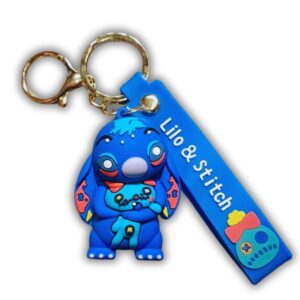 Lilo & Stitch Keychain Stitch Hugging Scrum