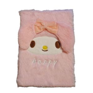 Hello Kitty A5 Fluffy Notebook My Melody Pink