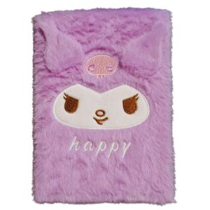 Hello Kitty A5 Fluffy Notebook Kuromi