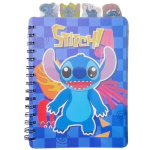 Lilo & Stitch Section Divided Notebook Blue
