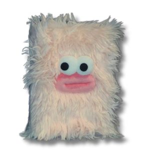 Adorable Monster Fluffy Notebook Pink