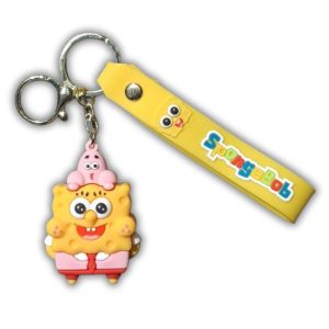 Spongebob Keychain Patrik on Head
