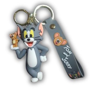 Tom & Jerry Keychain Tom holding Jerry