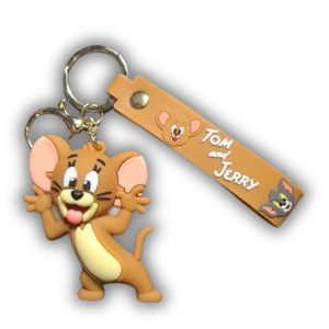 Tom & Jerry Keychain Jerry Peekaboo