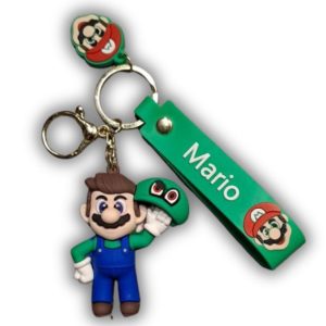 Mario Keychain Luigi Holding Hat