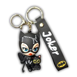 Batman Keychain Catwoman w/Cat