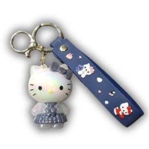 Hello Kitty Keychain Glossy Navy Blue