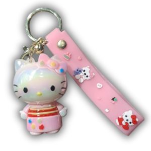 Hello Kitty Keychain Glossy Pink