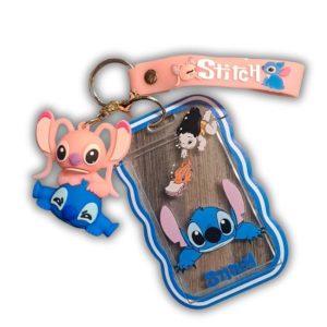 Lilo & Stitch Keychain W/Card Holder STitch x Angel