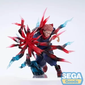 Jujutsu Kaisen Statue Yugi Itadori Figure Black Flash Luminasta