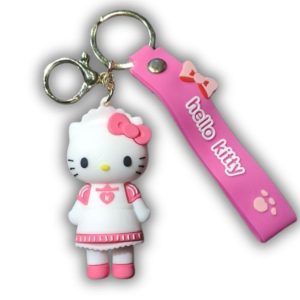 Hello Kitty Keychain White x Pink