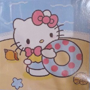 Hello Kitty 5D Diamond Painting Kitty Beach 30x30