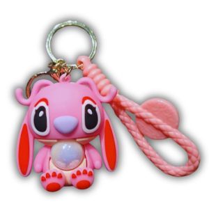 Lilo & Stitch Keychain Angel Sitting w/light