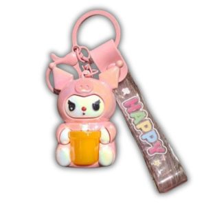 Hello Kitty Keychain Kuromi Glossy Pink