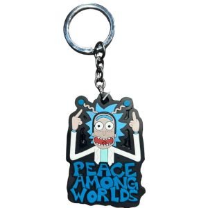 Rick & Morty  Rubber Keychain Peace Among Worlds