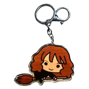 Harry Potter Acrylic Keychain Hermione W/Broom