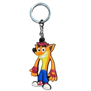 Crash Bandicoot  Rubber Keychain