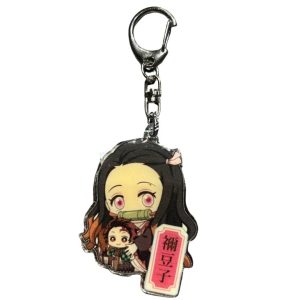 Demon Slayer Acrylic Keychain Nezuko x Small Tanjiro