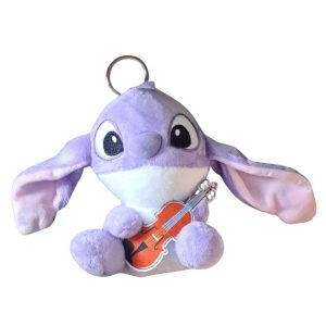 Lilo & Stitch Plushie Keychain Purple Guitar