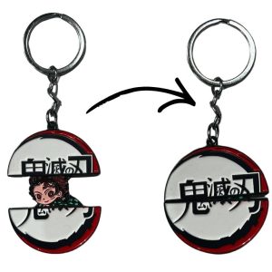 Demon Slayer Keychain Tanjiro x Logo