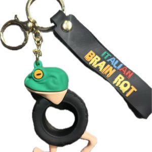 Italian Brainrot Keychain Boneca Ambalabu