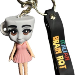Italian Brainrot Keychain Ballerina Cappuccina