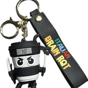 Italian Brainrot Keychain Cappuccino Assassino