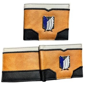Attack On Titan Wallet Brown x Black