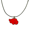 Naruto Necklace Akatsuki Cloud Bright Red