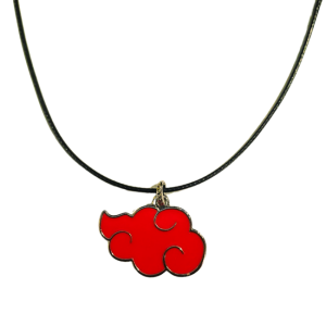 Naruto Necklace Akatsuki Cloud Bright Red