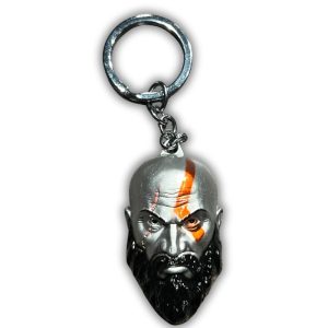 God Of War Keychain Kratos Face
