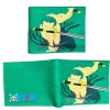 One Piece Rubber Wallet Zoro Green