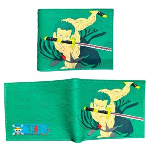 One Piece Rubber Wallet Zoro Green