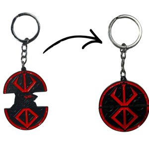 Bersek Keychain Character x Logo