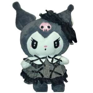 HEllo Kitty Plush Bag Black Kuromi