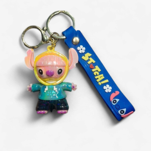 Lilo & Stitch Glossy Keychain Blue Hoodie