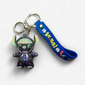 Lilo & Stitch GLossy Keychain Black