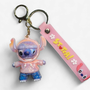 Lilo & Stitch Glossy Keychain Pink