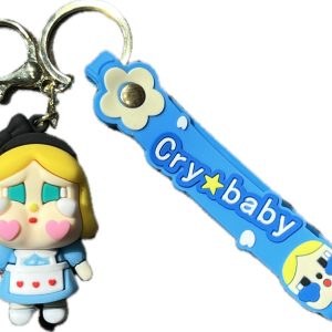 Crybaby Keychain BLue x Pink Cheeks