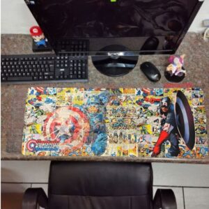 Captain America Desk Pad Comic Panels