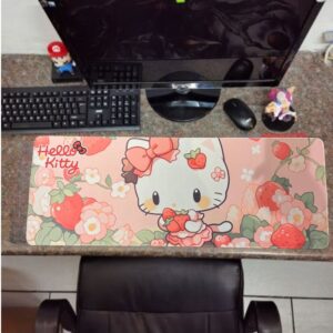 Hello Kitty Desk Pad Kitty Strawberry