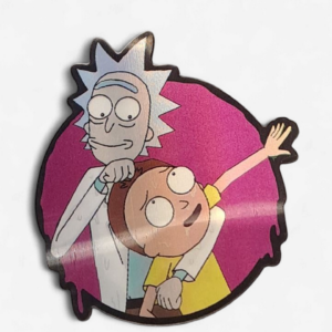 Rick & Morty Holographic Sticker Circle