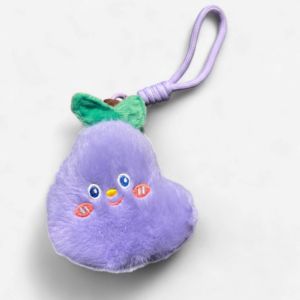 Aubergine Plushie Keychain