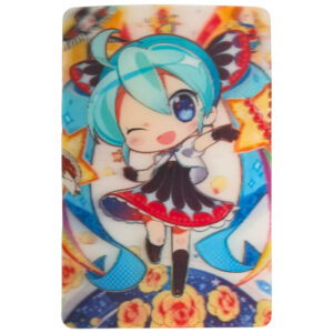 Hatsune Miku 3D Sticker Chibi Black Red Dress
