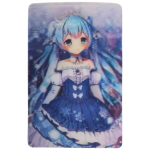 Hatsune Miku 3D Sticker White Blue Dress