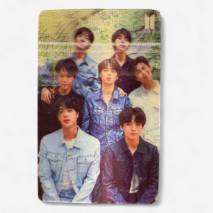 BTS 3D Sticker Group in Blue