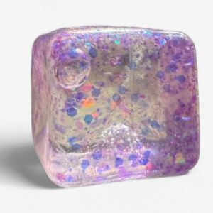 Cube Squeeze Toy Glitter