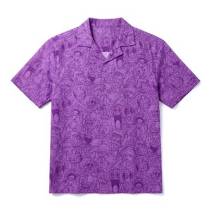 One Piece Shirt Characters Purple