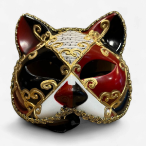 Diamond Fox Mask Red